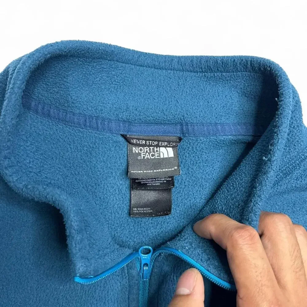 The North Face 1/4 Zip Fleece Pullover Blue XXL Men’s